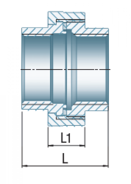 Verschraubung Typ 330, I/I, flach dichtend, 1 1/2"